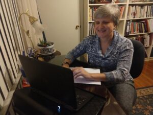 Margaret in online counseling session