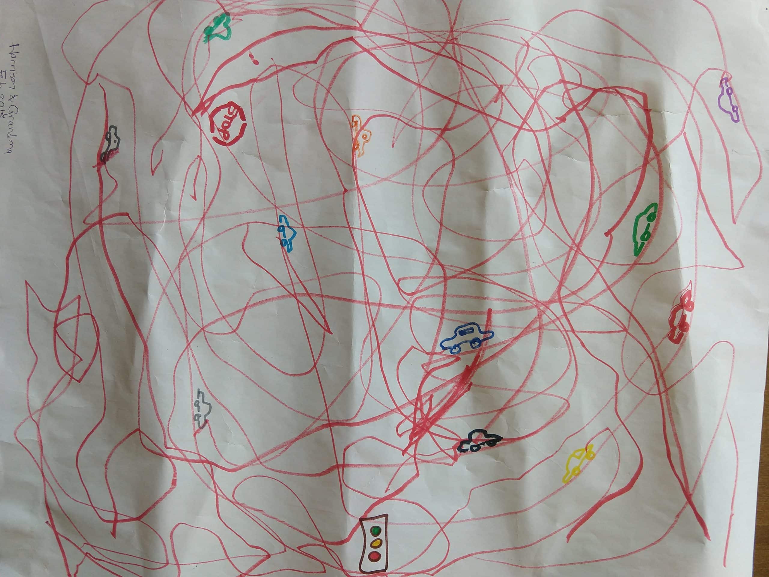 Grandson's image of tangled roads